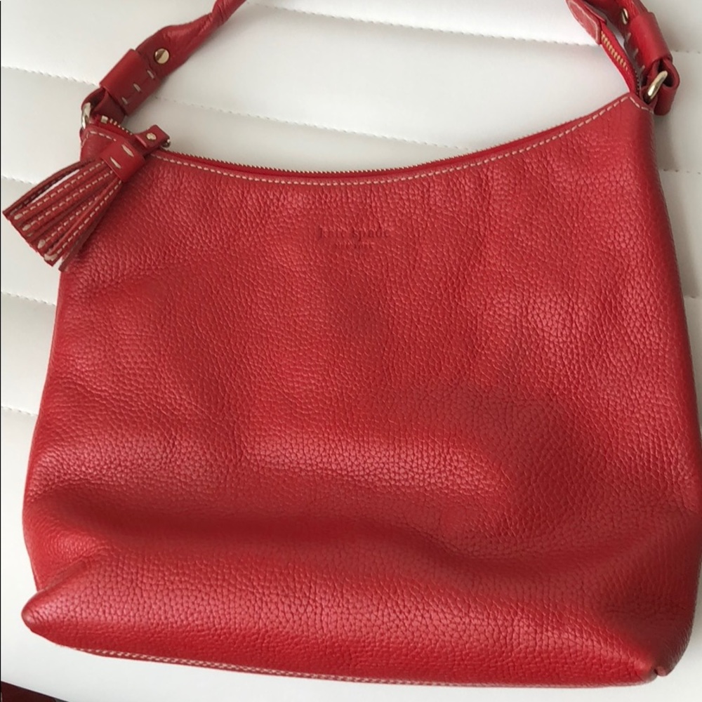 Kate spade ♠️ red pebbles purse